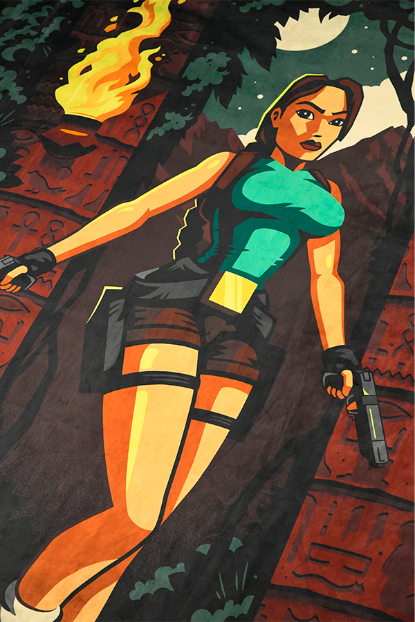 Tomb Raider Lara Croft’s Debut Blanket