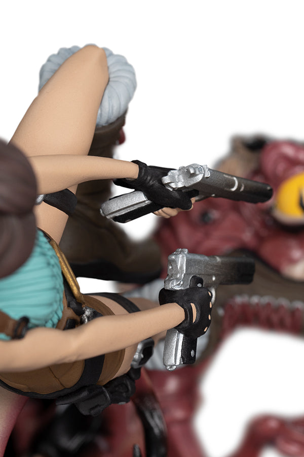 Tomb Raider Lara Croft and Raptor Mini Epic Figure