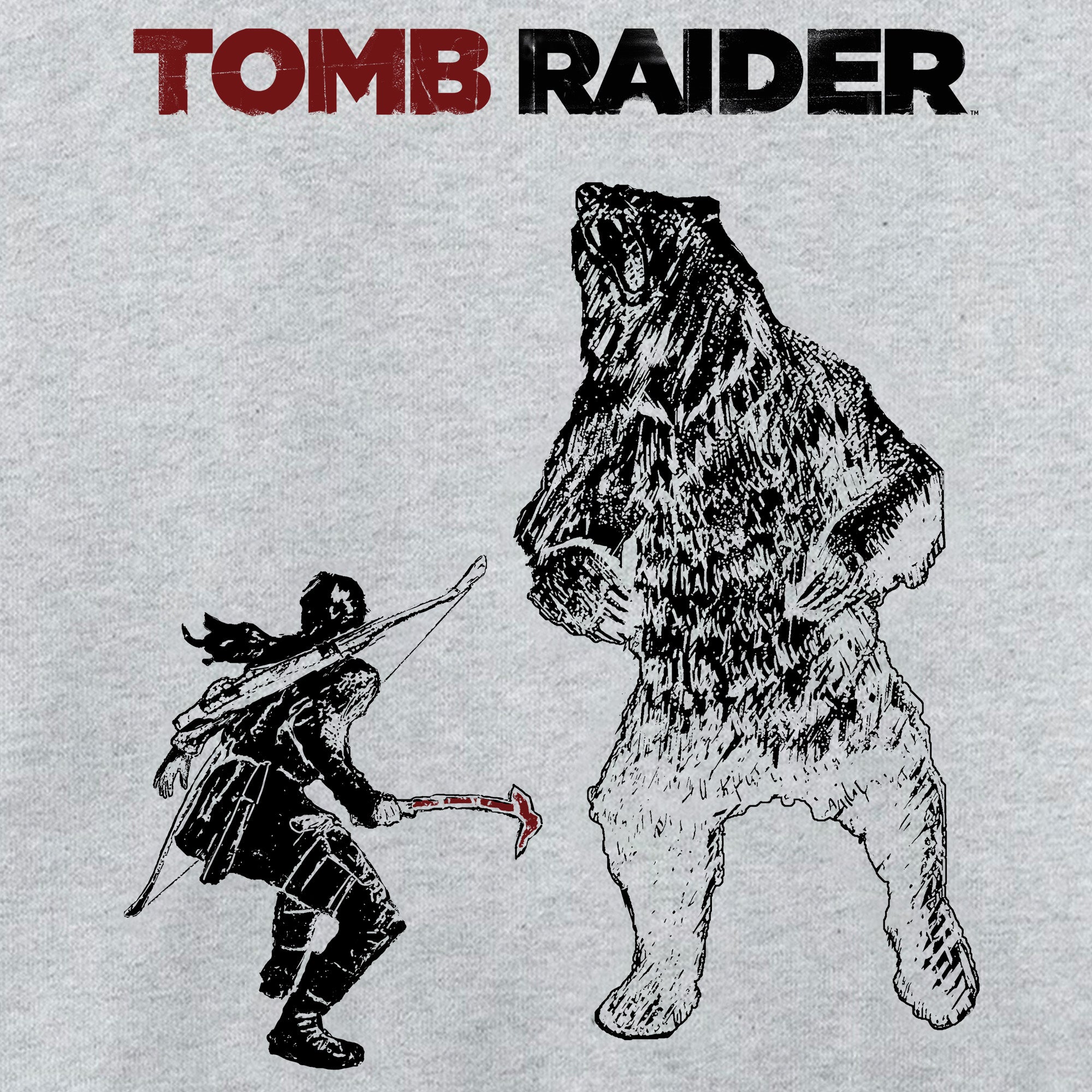 Lara vs Bear - Regular Tee (Grey)