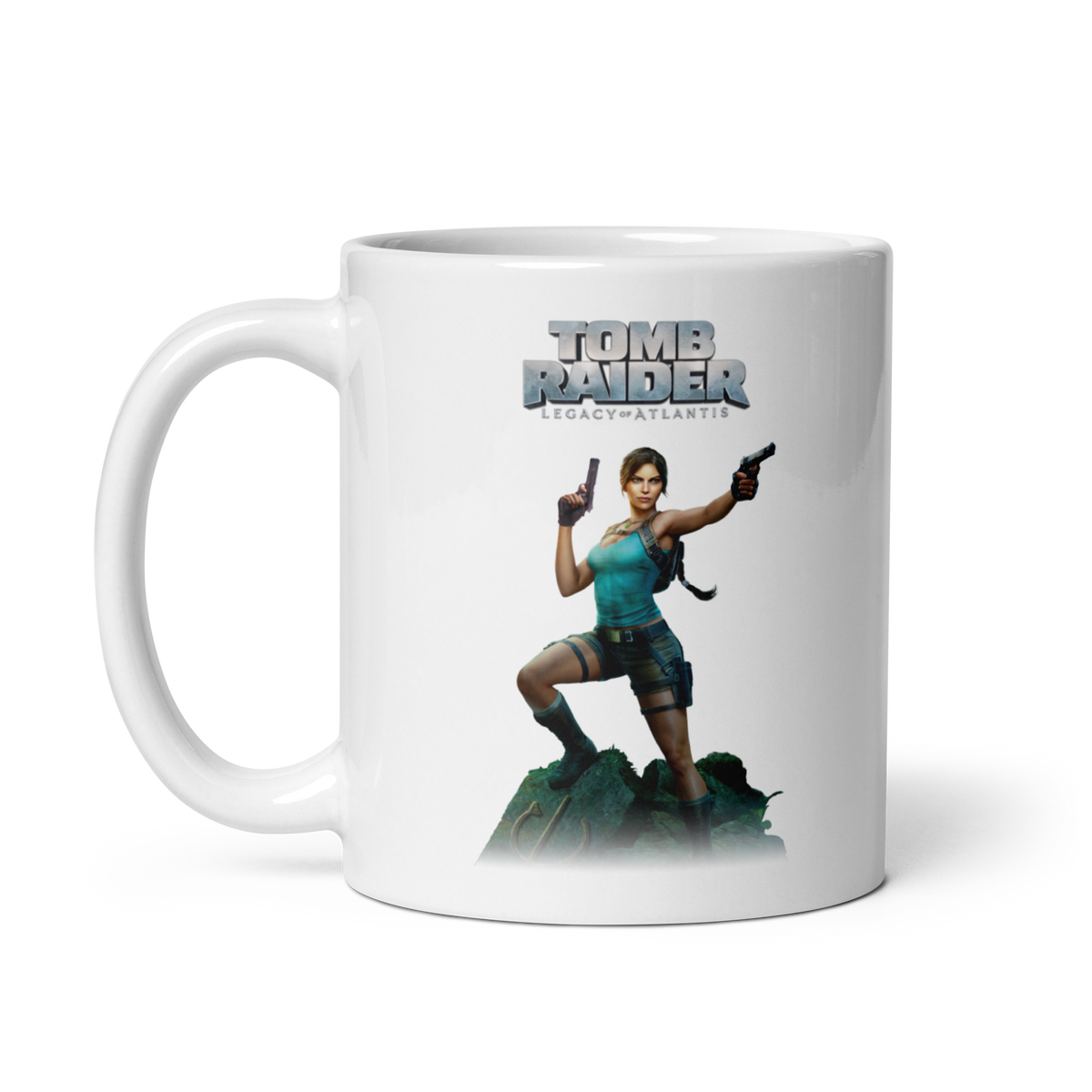 Legacy of Atlantis Lara Croft Coffee Mug - White