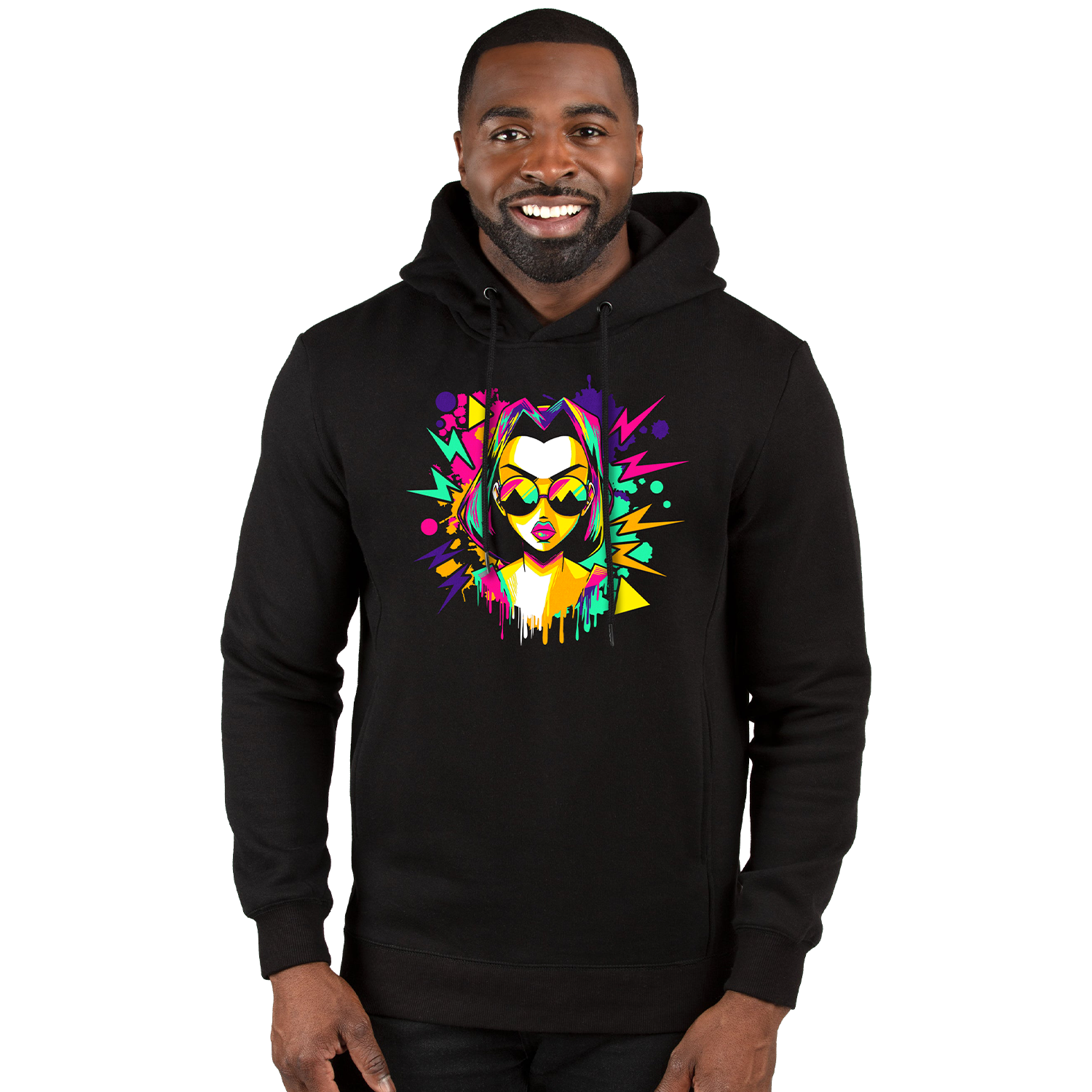 Pullover Hoodie - Lara 90s Retro Splatter *PRE-ORDER*