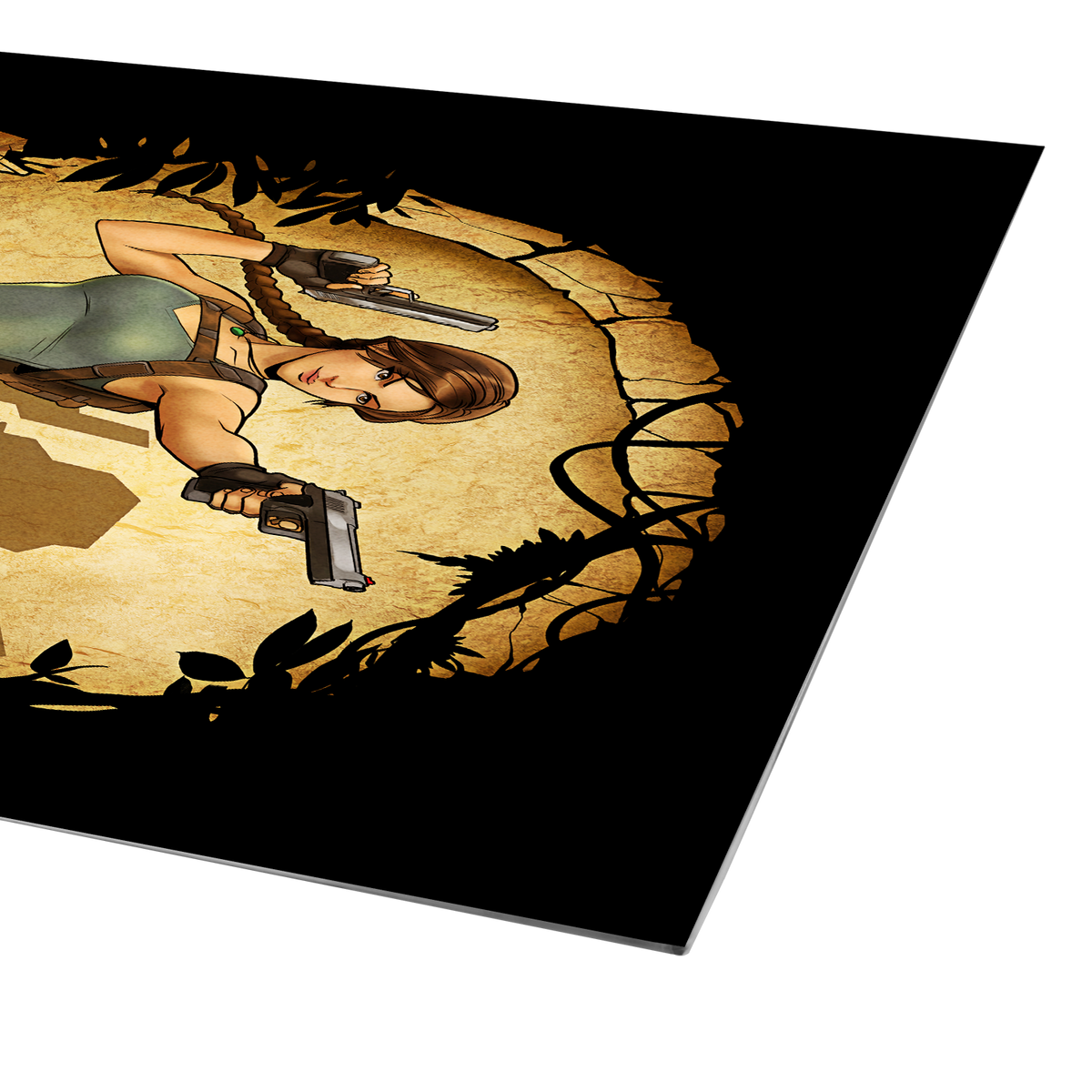 Lara 30th Polygonal History Metal Print