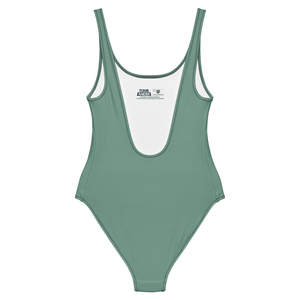 Tomb Raider 30th Anniversary Classic Teal One-Piece Bathing Suit