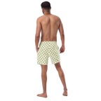 Tomb Raider 30th Anniversary Lara Croft Family Crest Swim Trunks - Blue/cream
