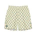 Tomb Raider 30th Anniversary Lara Croft Family Crest Swim Trunks - Blue/cream