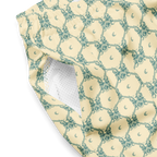 Tomb Raider 30th Anniversary Lara Croft Family Crest Swim Trunks - Blue/cream