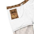 Tomb Raider 30th Anniversary Lara Croft Family Crest Swim Trunks - Brown/Black