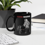 Tomb Raider Lara vs Bear Coffee Mug - Black