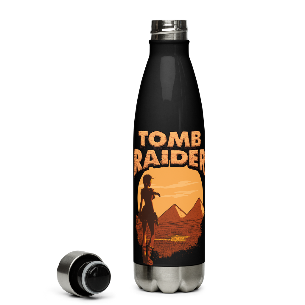Tomb Raider From Giza with Love Stainless steel water bottle