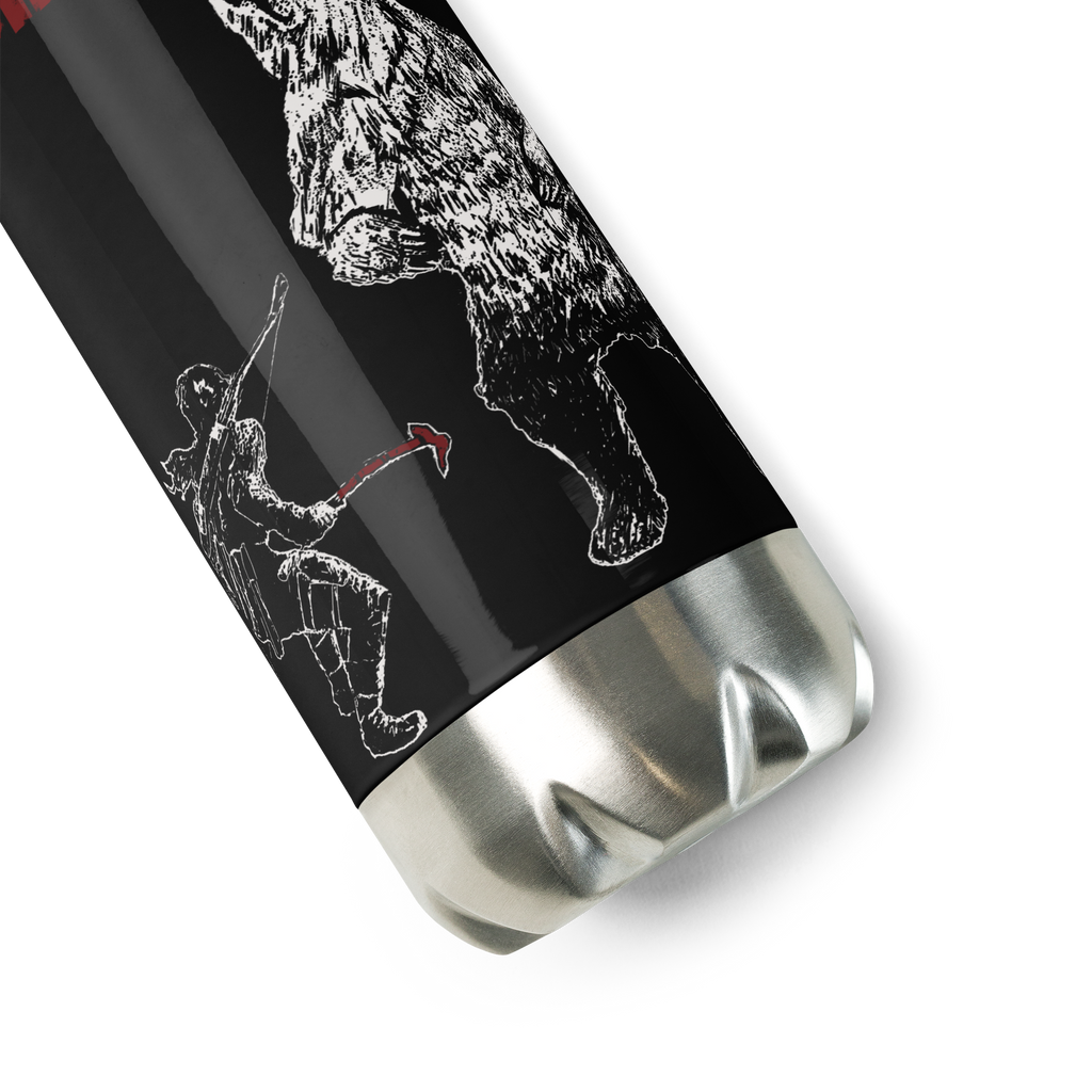 Tomb Raider Lara vs Bear Stainless steel water bottle