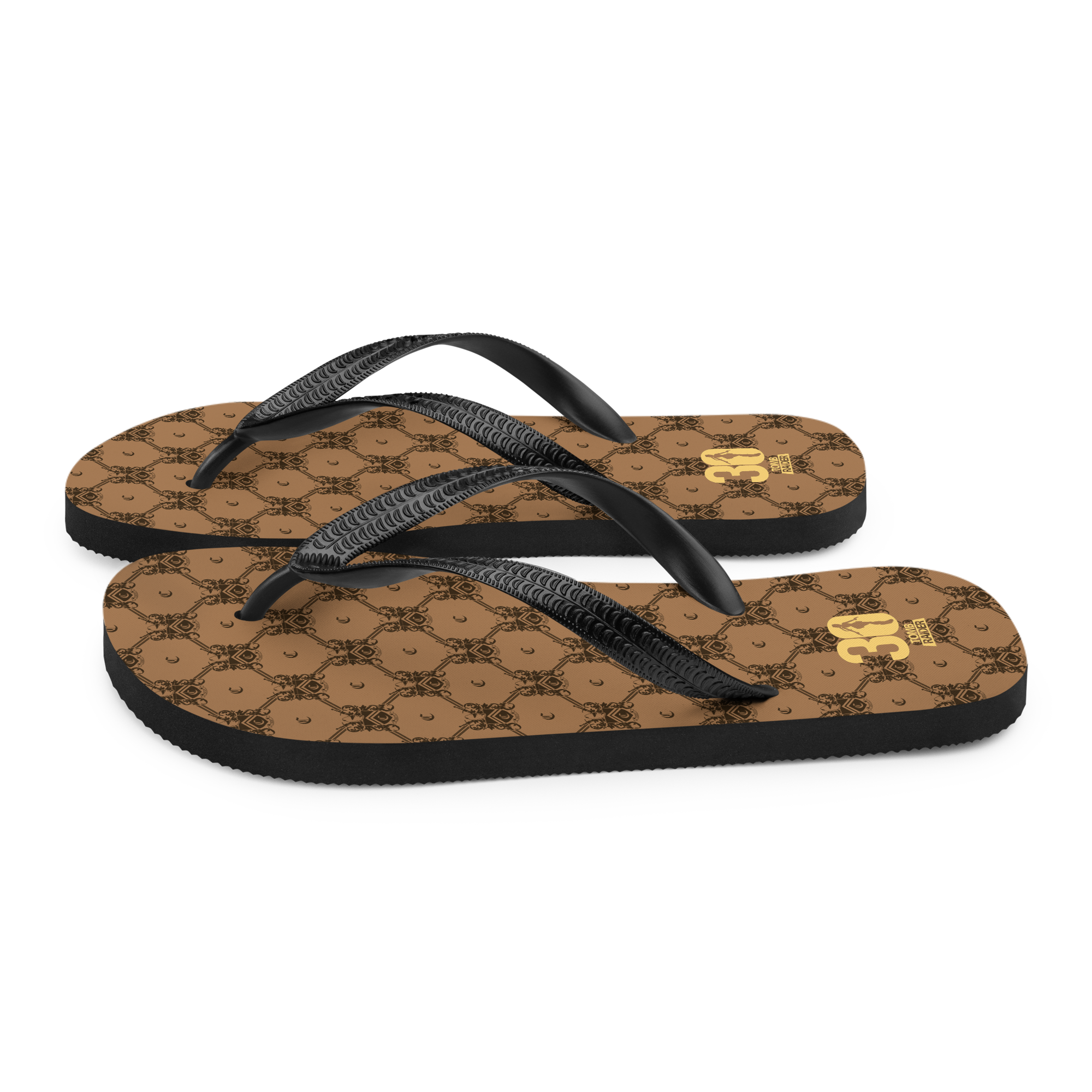 Tomb Raider 30th Anniversary Croft Family Crest Flip Flops