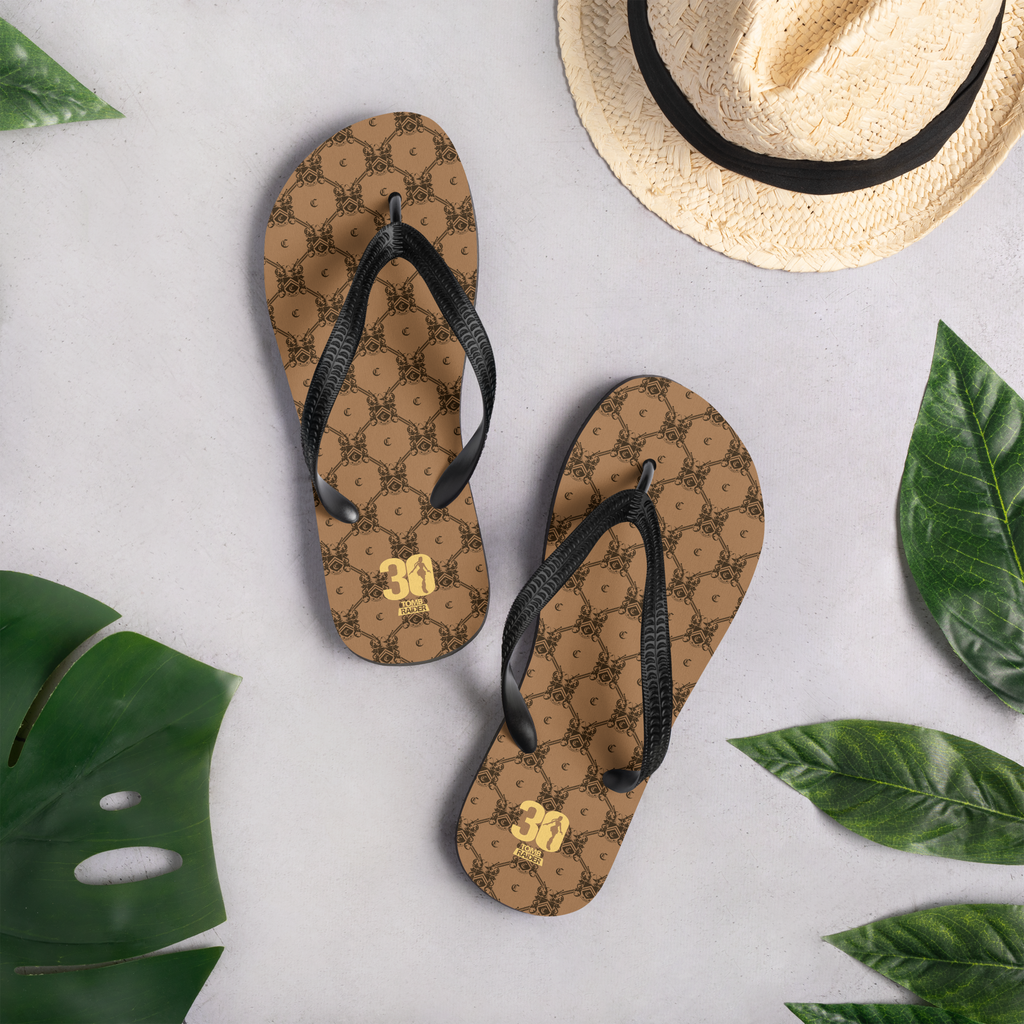 Tomb Raider 30th Anniversary Croft Family Crest Flip Flops