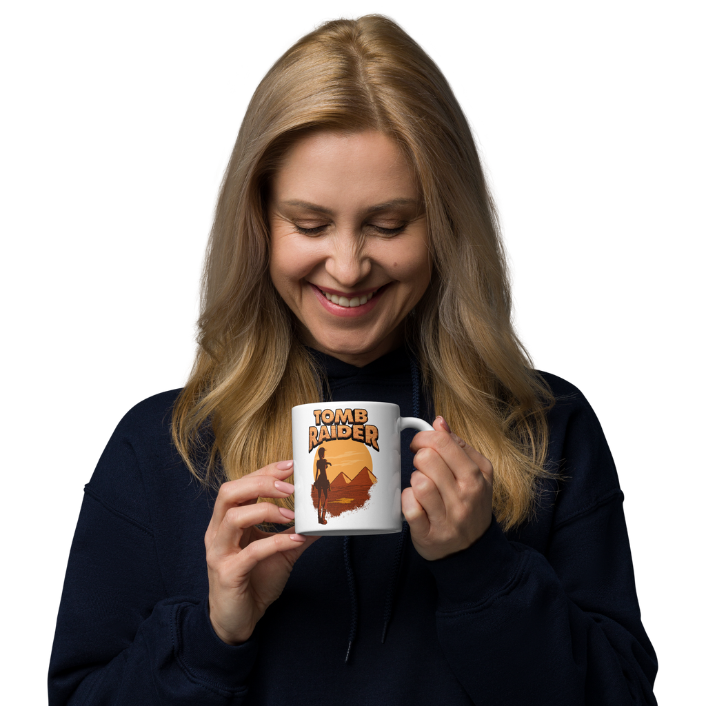 Tomb Raider From Giza with Love Coffee Mug - White